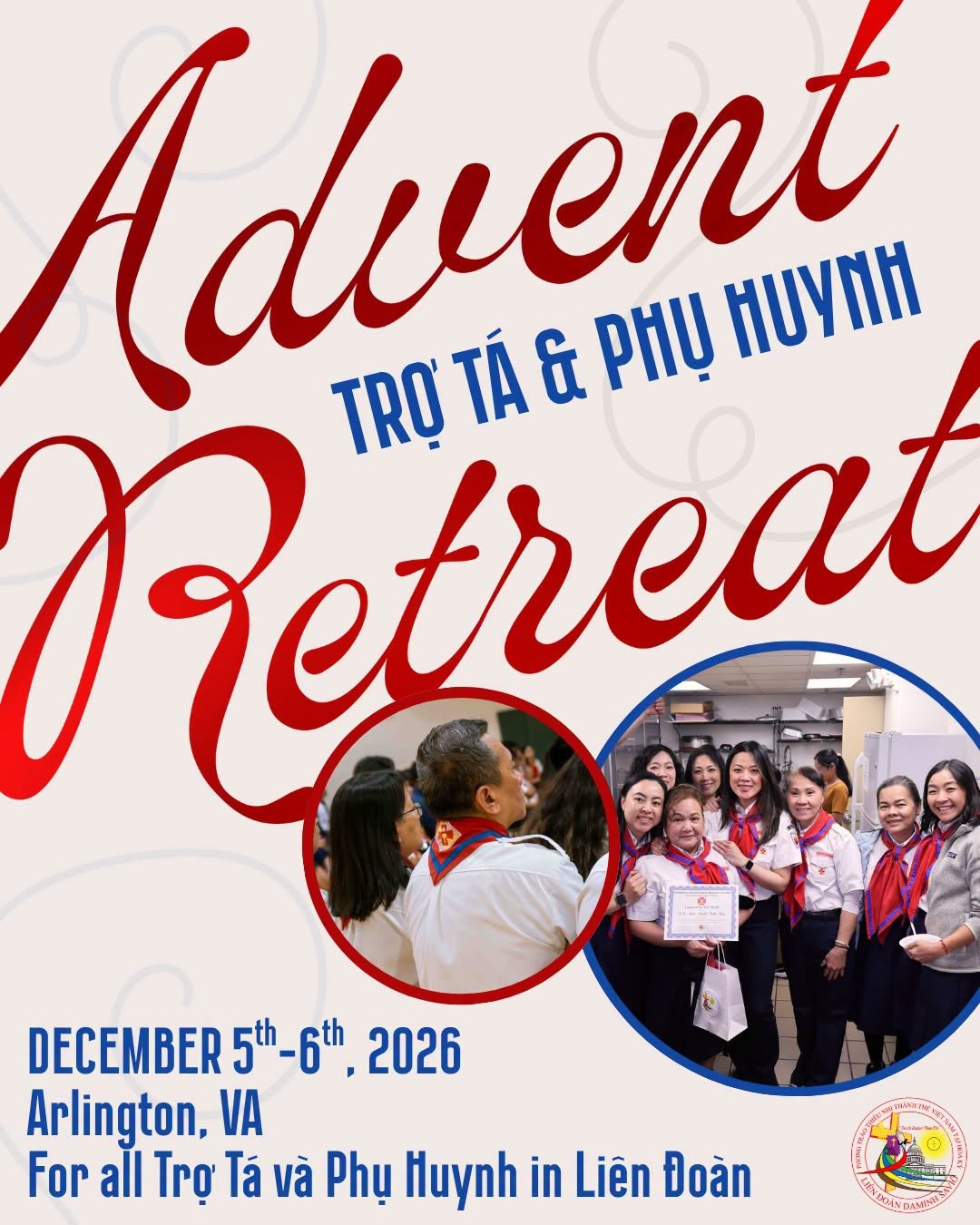 Trợ Tá & Phụ Huynh Advent Retreat